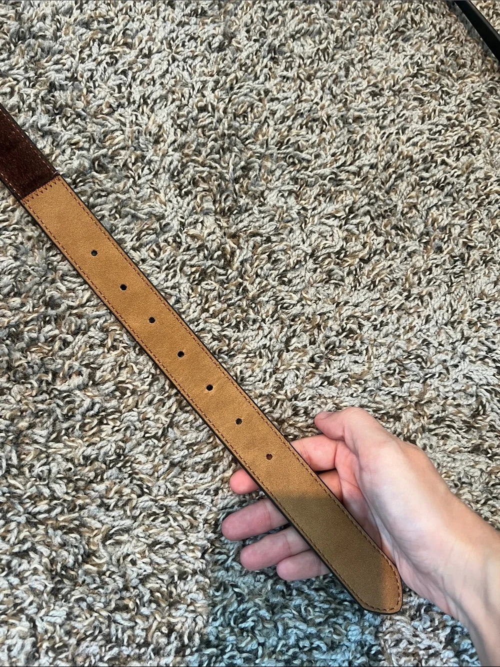 Leopard Print & Patchwork Brown Belt Duo